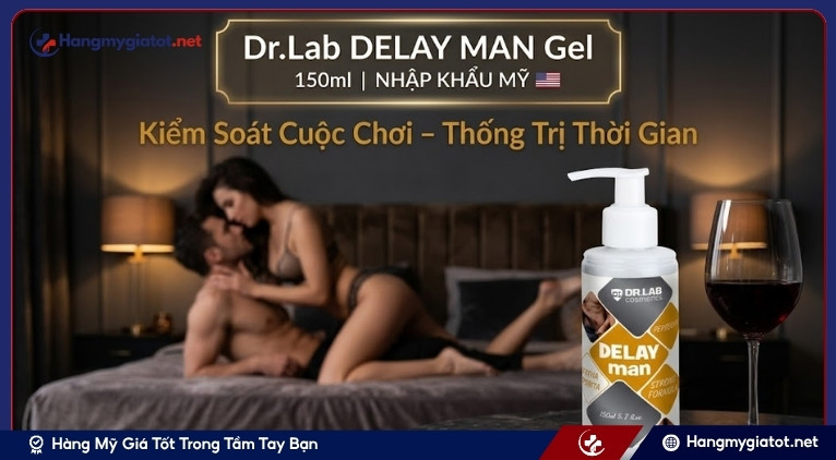 Tổng quan về Dr.Lab Delay Man Gel 150ml nhập khẩu từ Mỹ