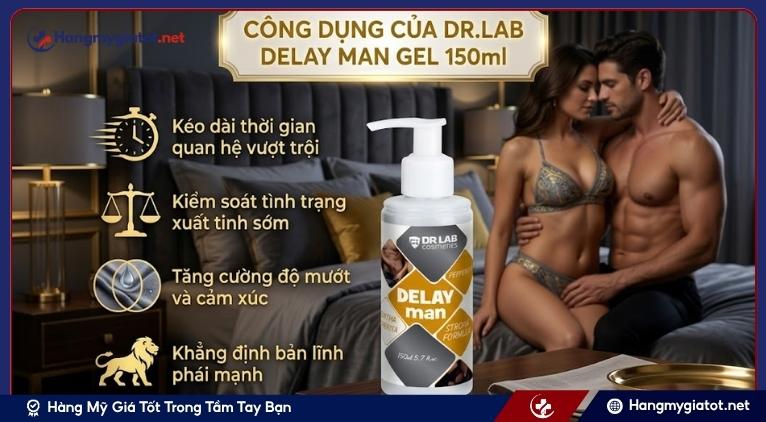 Công dụng của Dr.Lab Delay Man Gel 150ml