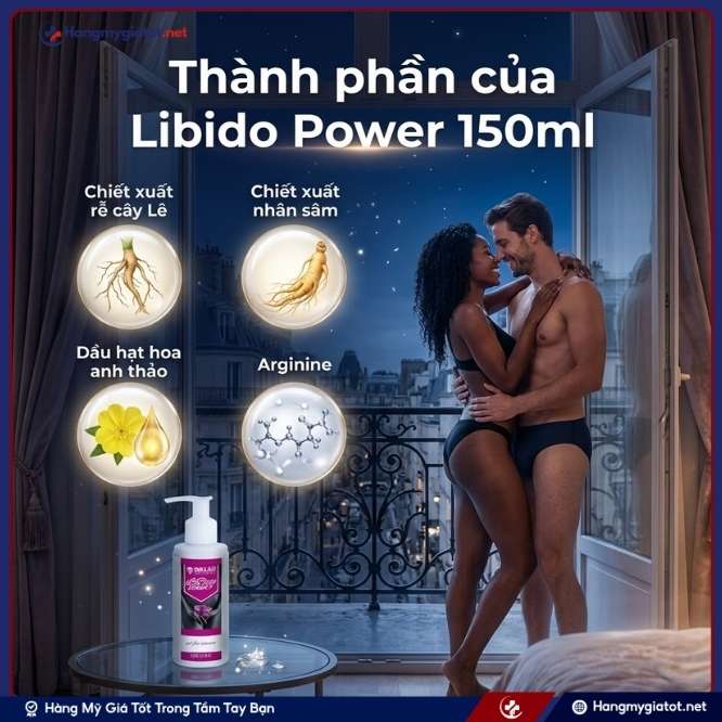 Thành Phần Của Gel Kích Thích Cực Khoái Libido Power