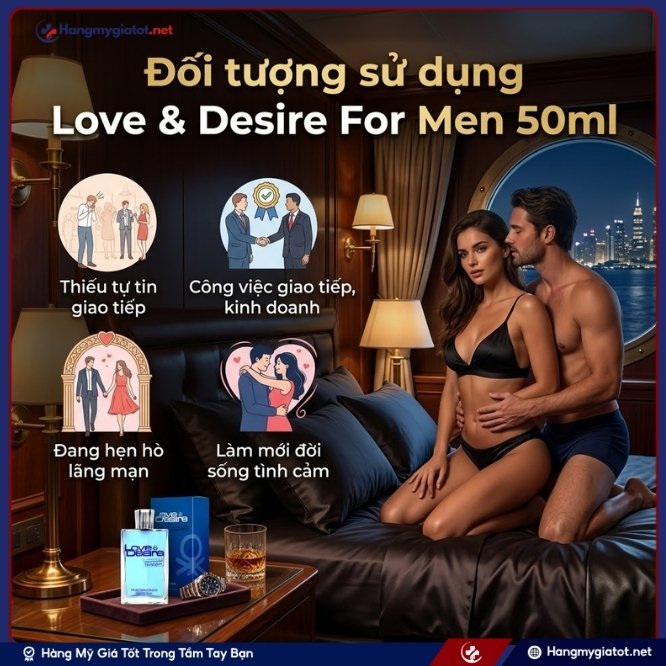 Những ai nên lựa chọn sử dụng Love & Desire For Men 50ml?