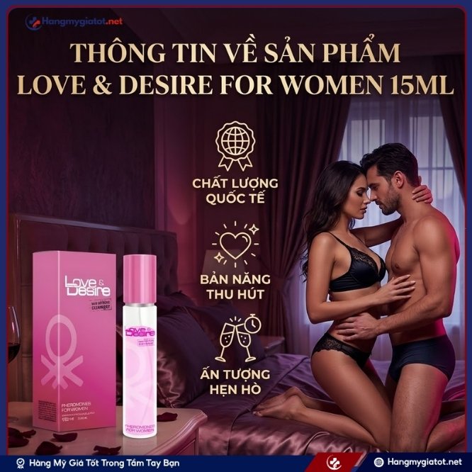 Thông tin về sản phẩm Love & Desire For Women 15ml
