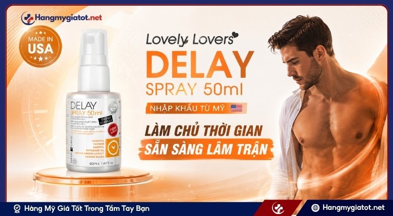 Tổng quan về Lovely Lovers Delay Spray 50ml nhập khẩu từ Mỹ