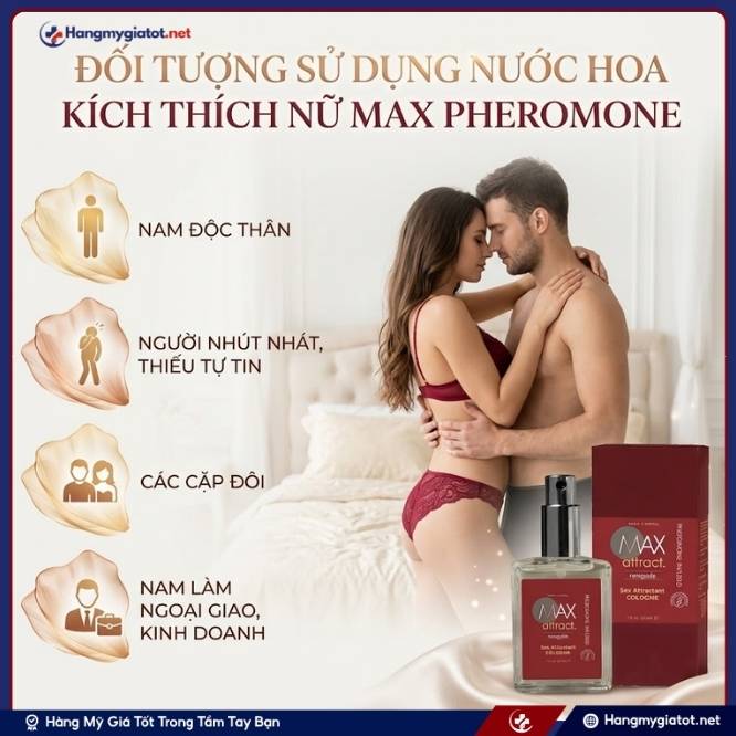 Đối Tượng Sử Dụng Nước Hoa Kích Thích Phái Đẹp Max Pheromone