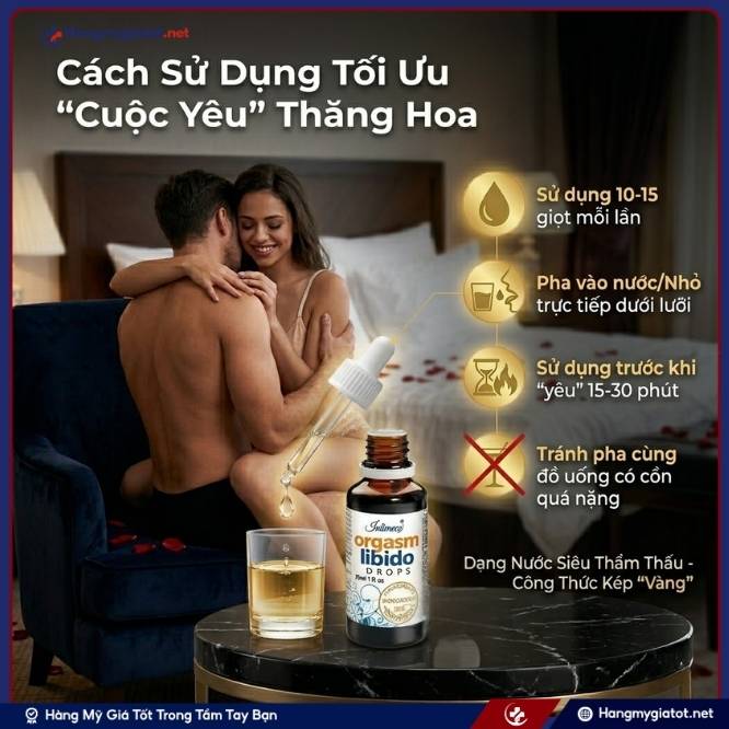 Hướng dẫn sử dụng Orgasm Libido 30ml đúng cách