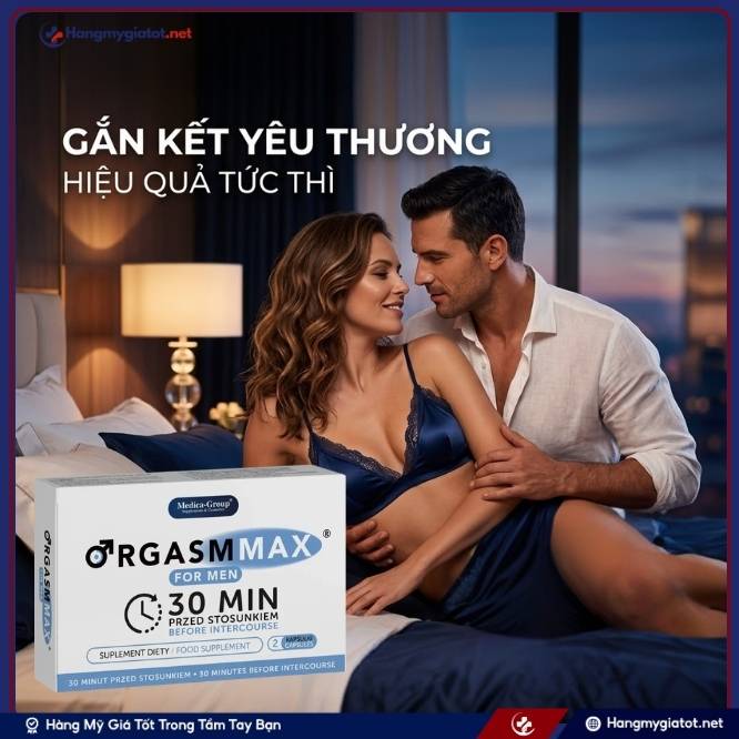 Tổng quan về Orgasm Max For Men 2 viên