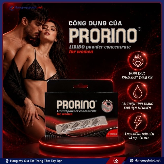 Công dụng vượt trội của Prorino Libido Powder For Women 7 gói
