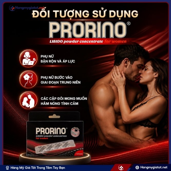 Đối tượng nên sử dụng Prorino Libido Powder For Women 7 gói