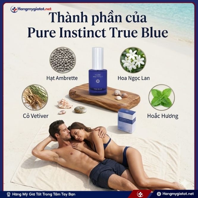 Thành phần Của Nước hoa Pure Instinct True Blue