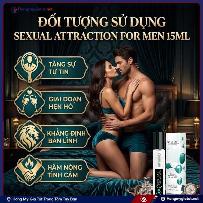 Ai nên sử dụng nước hoa Sexual Attraction For Men 15ml?