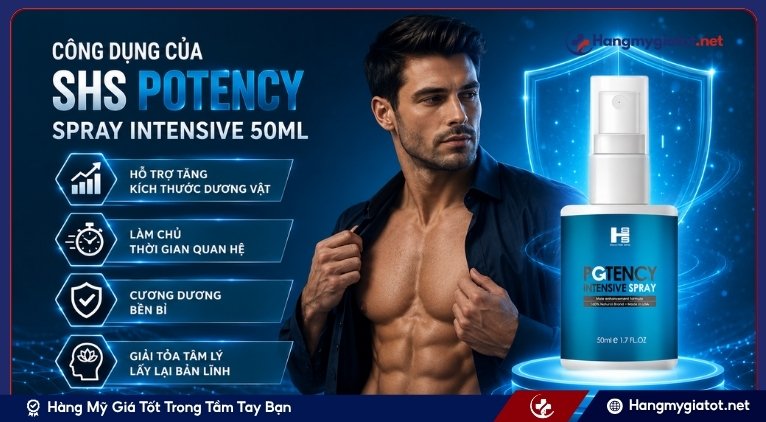 Công dụng của SHS Potency Spray Intensive 50ml