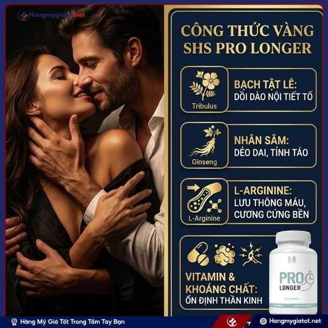 Thành Phần Viên Uống Chống Xuất Tinh Sớm SHS Pro Longer