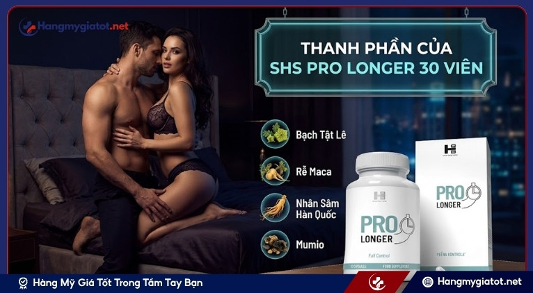 Thành phần của SHS Pro Longer 30 viên