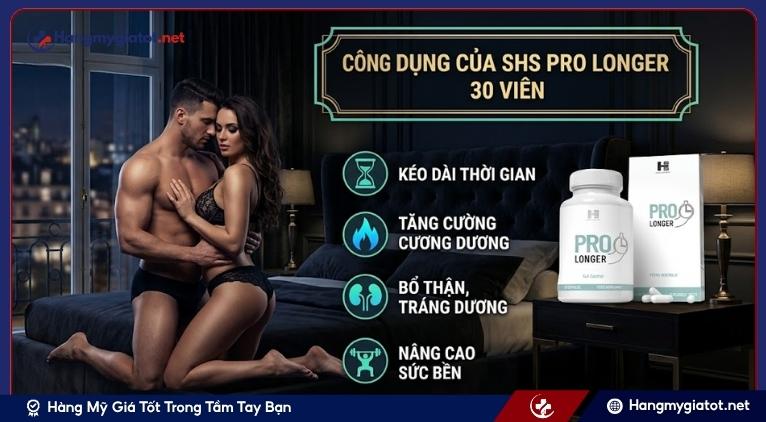 Công dụng của SHS Pro Longer 30 viên