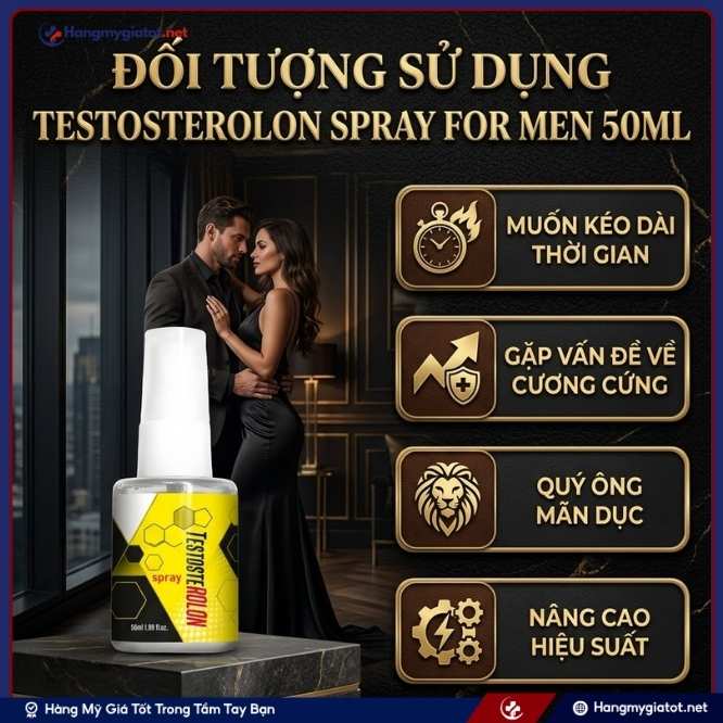 Đối Tượng Nên Dùng Testosterolon Spray For Men 50ml