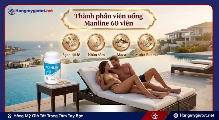 Thành phần viên uống Manline 60 viên