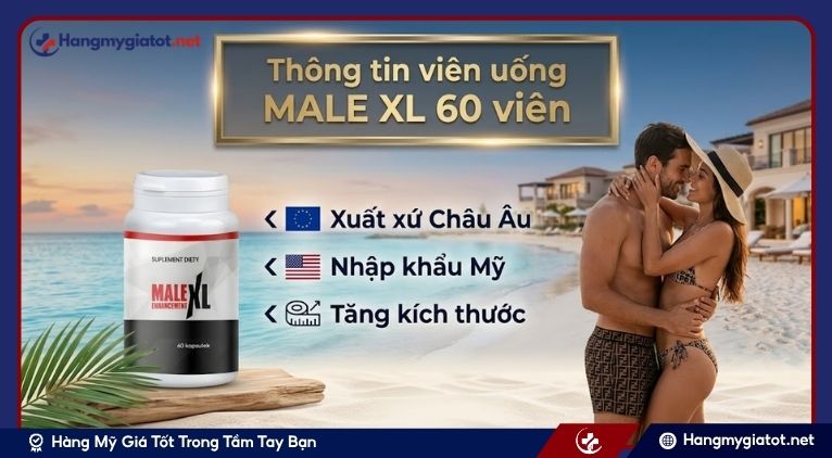 Thông tin viên uống MALE XL 60 viên