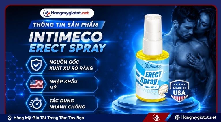 Thông Tin Sản Phẩm Intimeco Erect Spray