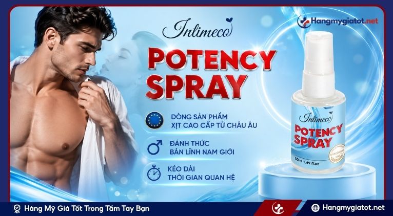 Thông tin về chai xịt kéo dài thời gian quan hệ Intimeco Potency Spray