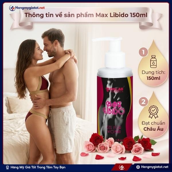 Giới thiệu sản phẩm Gel Max Libido 150ml