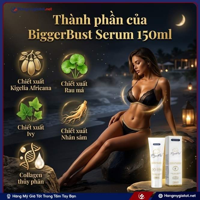 Thành Phần "Vàng" Nuôi Dưỡng Vòng 1 Của BiggerBust Serum