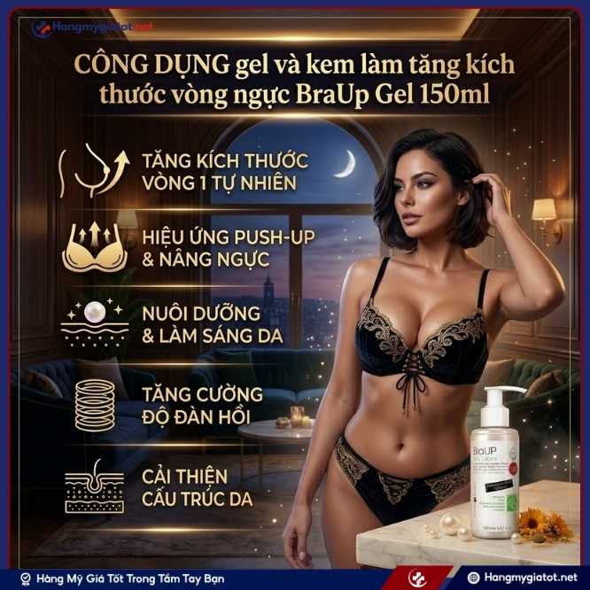 Những Công Dụng Vượt Trội Của BraUp Gel 150ml