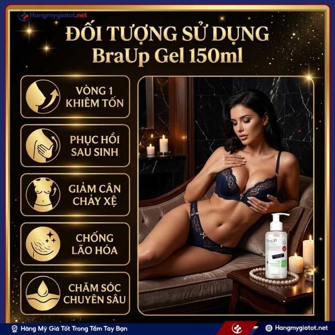 Đối Tượng Khuyên Dùng BraUp Gel 150ml