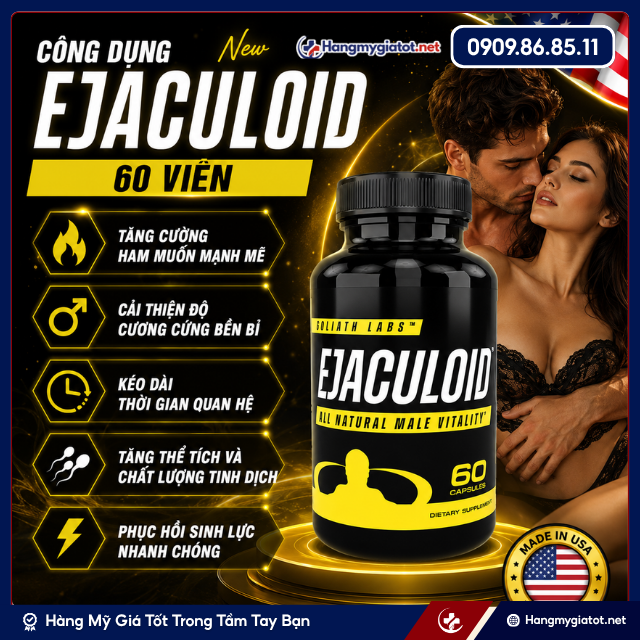 Công dụng của viên uống Ejaculoid New 60 Viên