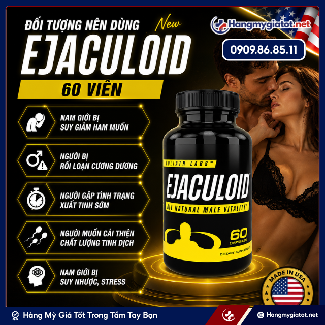 Đối tượng phù hợp sử dụng Ejaculoid New 60 Viên