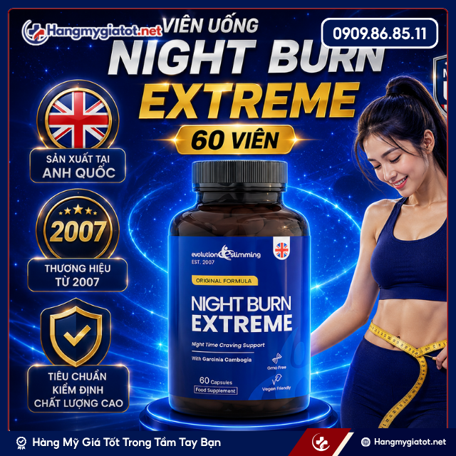 Viên uống giảm cân Night Burn Extreme 60 viên là gì? 2