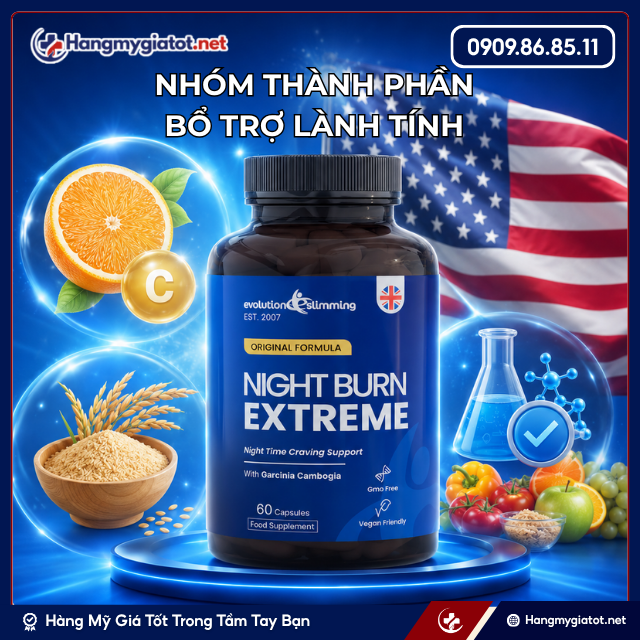 Thành phần của viên uống giảm cân Night Burn Extreme2