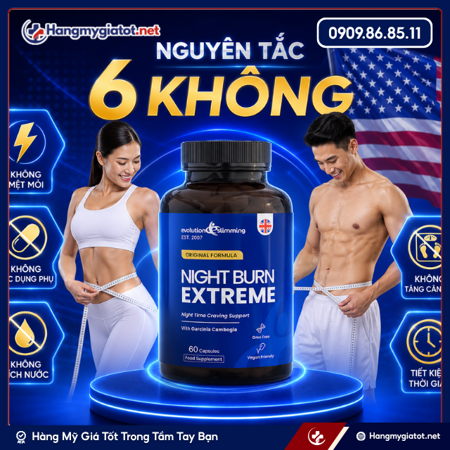 Công dụng của viên uống giảm cân Night Burn Extreme 2