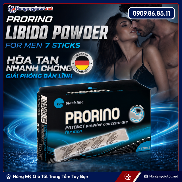 Prorino Libido Powder For Men 7 Sticks là gì?
