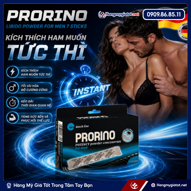 Công dụng của Prorino Libido Powder For Men