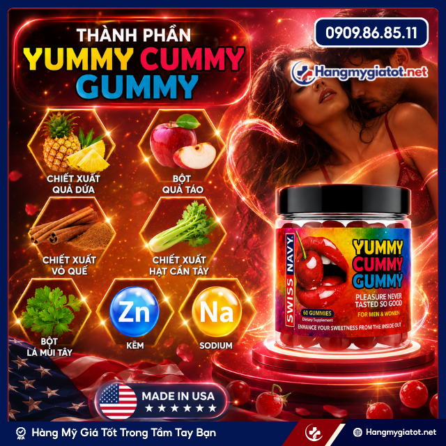 Thành phần nổi bật của Yummy Cummy Gummy
