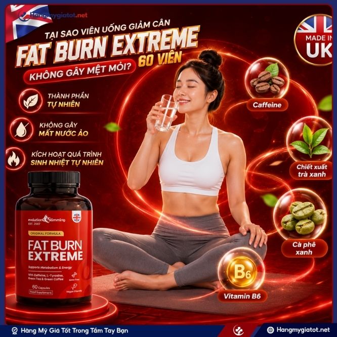 Bí quyết giúp Fat Burn Extreme 60 viên đốt mỡ mà không gây mệt mỏi?