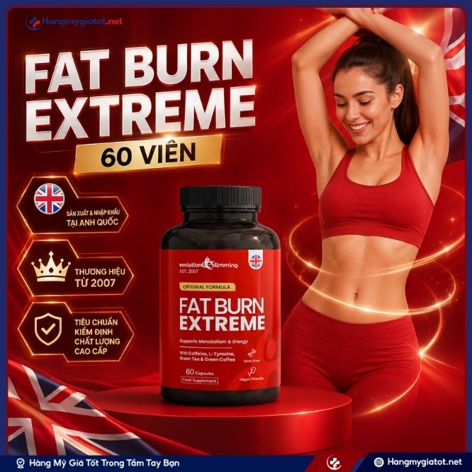 Khám phá viên uống Fat Burn Extreme 60 viên