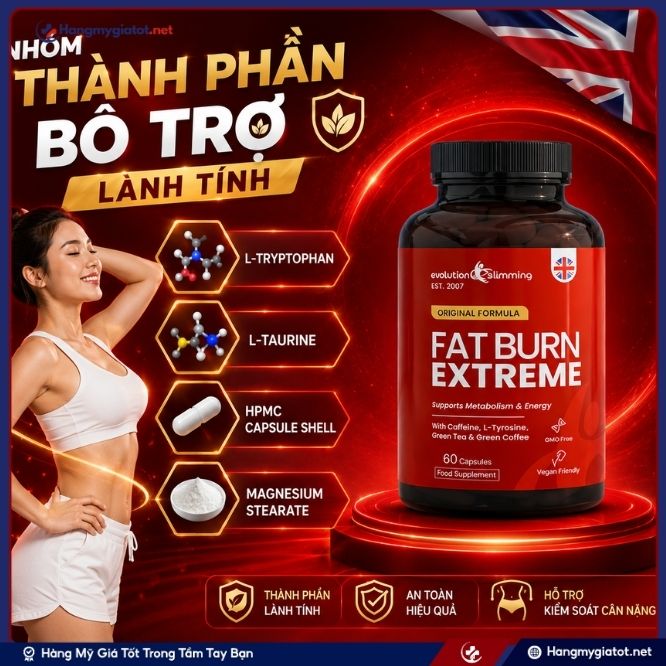 Chiết xuất tự nhiên có trong Fat Burn Extreme 60 viên