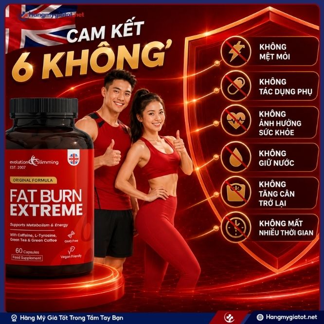 Công dụng vượt trội của Fat Burn Extreme 60 viên
