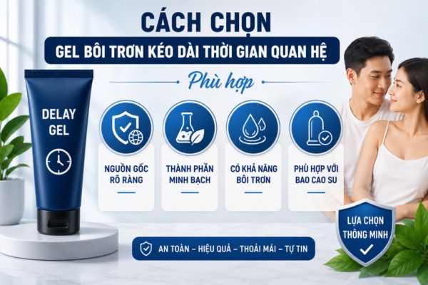 Xu hướng chọn gel giúp quan hệ lâu ra