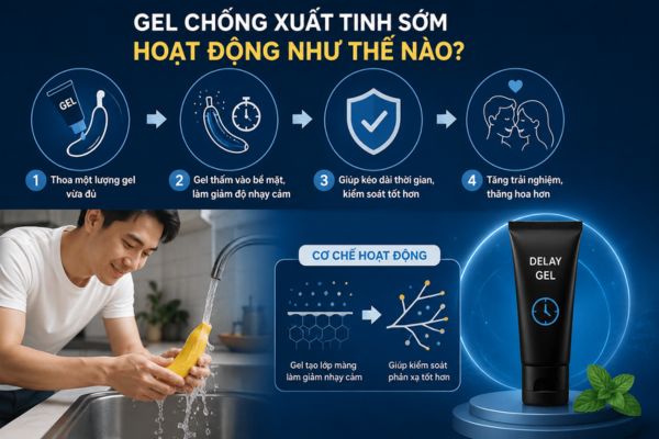 Nên dùng gel chống xuất tinh sớm của Mỹ hay của Nga