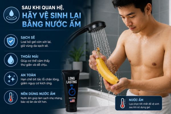 Cách sử dụng gel chống xuất tinh sớm của Mỹ