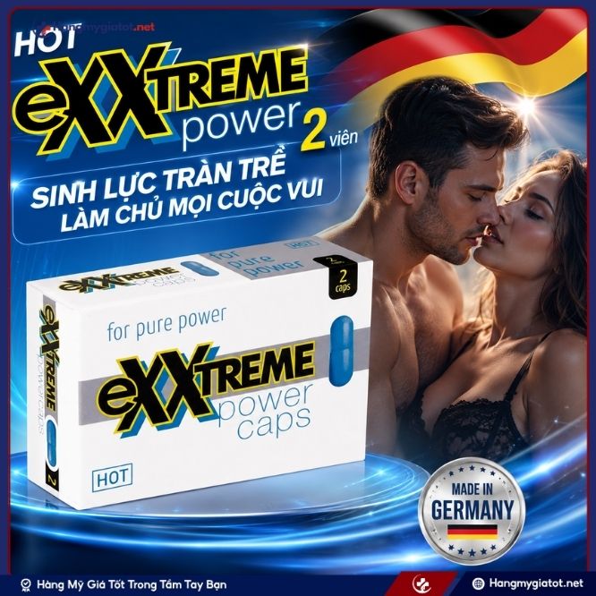 Tổng quan về viên uống hỗ trợ nam giới Hot Exxtreme Power 2 viên