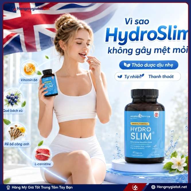 Tại sao viên uống giảm cân HydroSlim không gây mệt mỏi?
