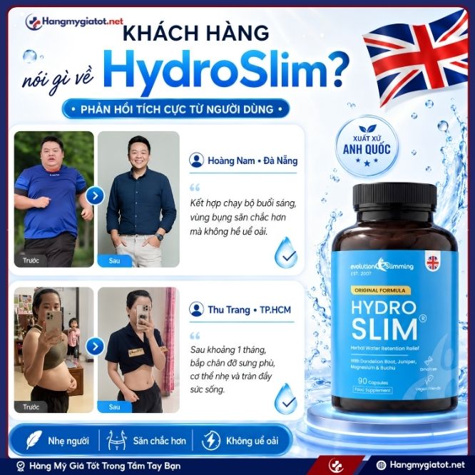 Khách hàng đã dùng HydroSlim nói gì về sản phẩm?