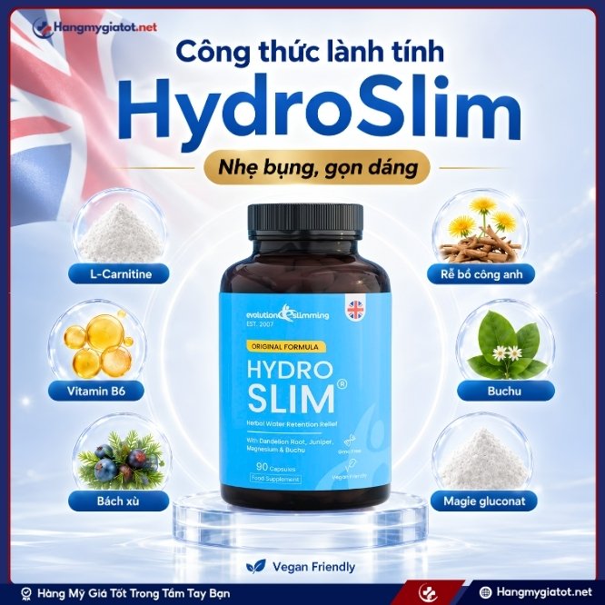 Thành phần tự nhiên của viên giảm cân cao cấp HydroSlim