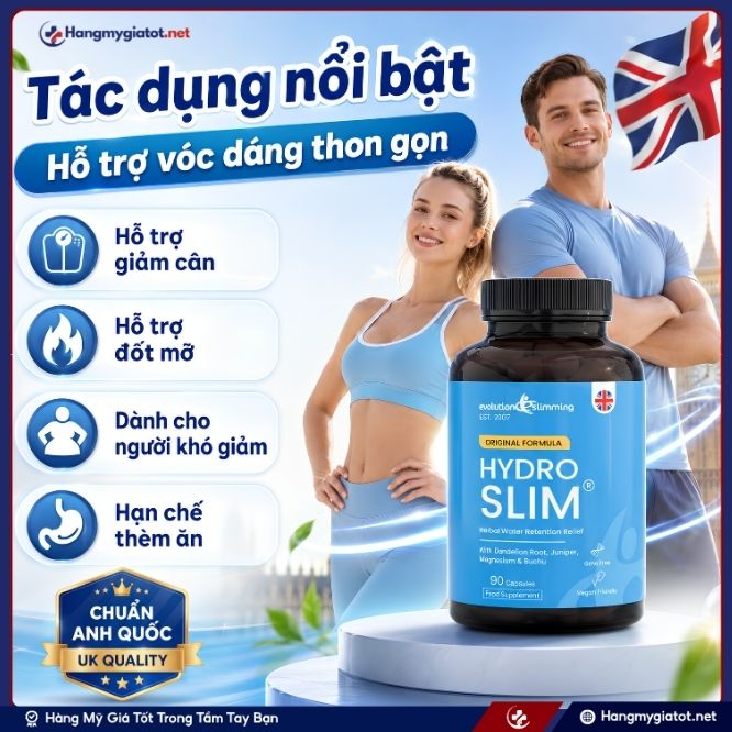 Tác dụng của viên uống giảm cân cao cấp HydroSlim