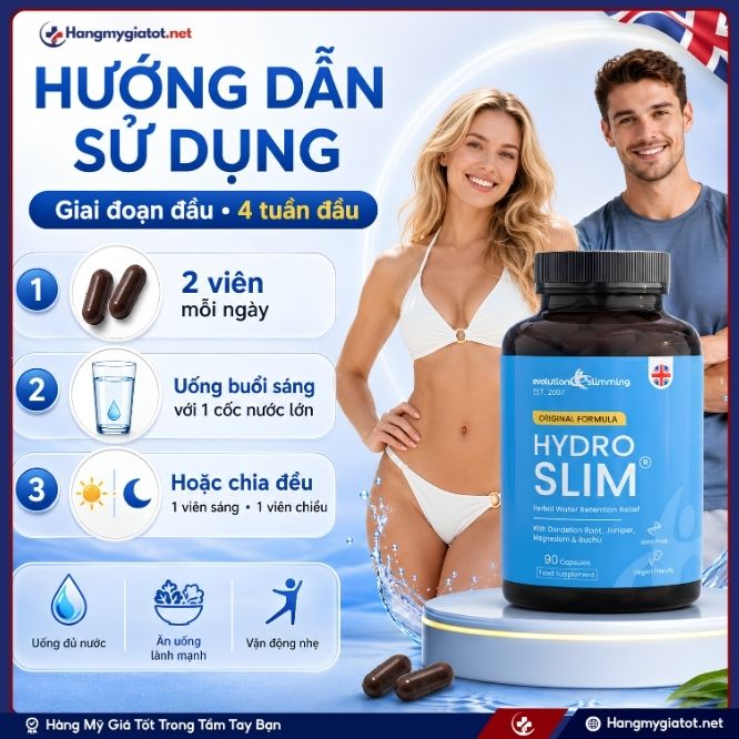 Cách sử dụng viên giảm cân HydroSlim