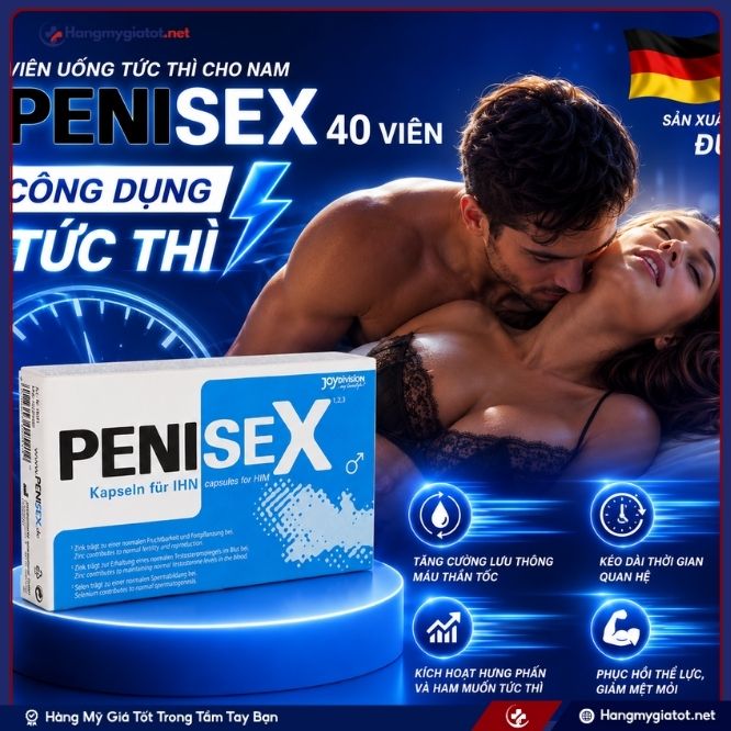 Những công dụng vượt trội của viên uống PENISEX 40 Viên