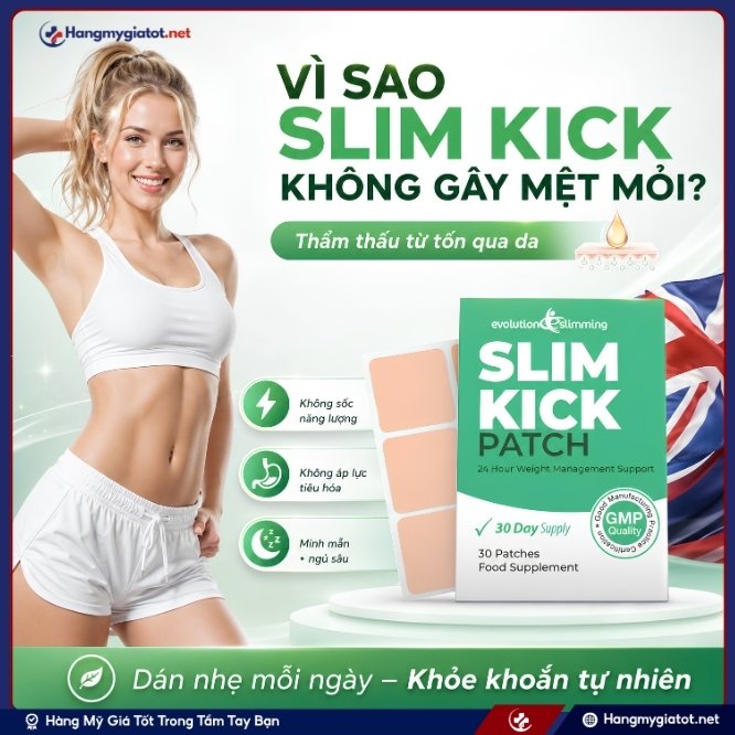 Lý giải cơ chế giúp Slim Kick 30 miếng không gây cảm giác mệt mỏi hay suy nhược
