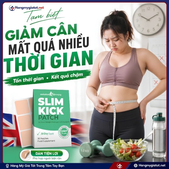 Tổng quan về miếng dán định hình vóc dáng Slim Kick 30 miếng